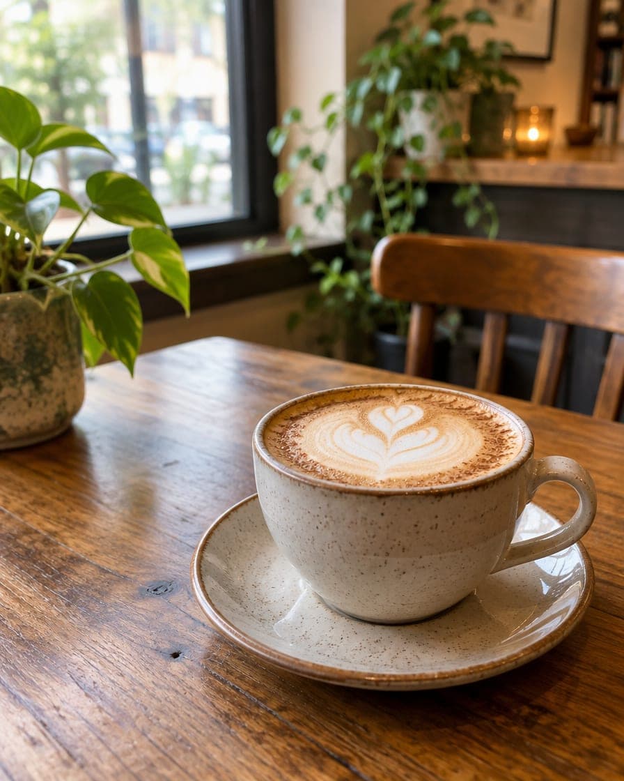 Cappuccino in einem Café